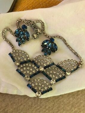 Christian Dior earrings and matching necklace